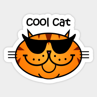 Cool Cat 2 - Ginger Snap Sticker